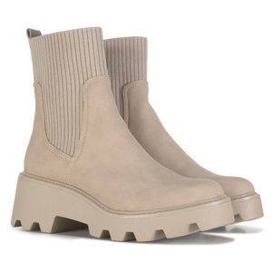 Dolce Vita Villa Lug Bootie Stone Sz 8 NEW Pull On Chelsea Boot